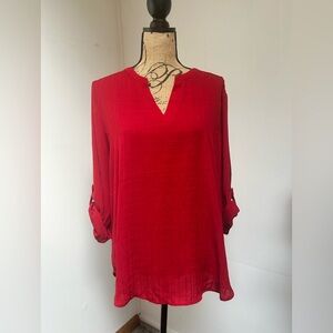 Maurices Vibrant Red Blouse